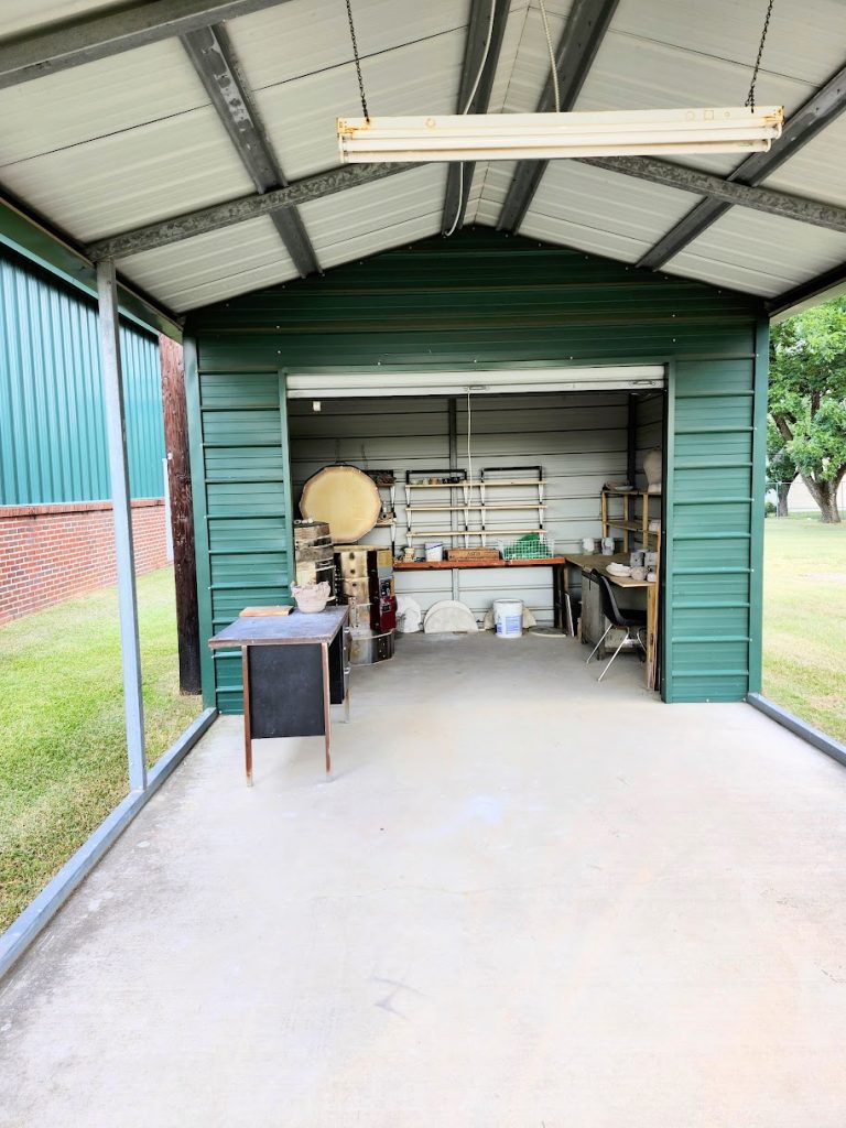 Our kiln shed.